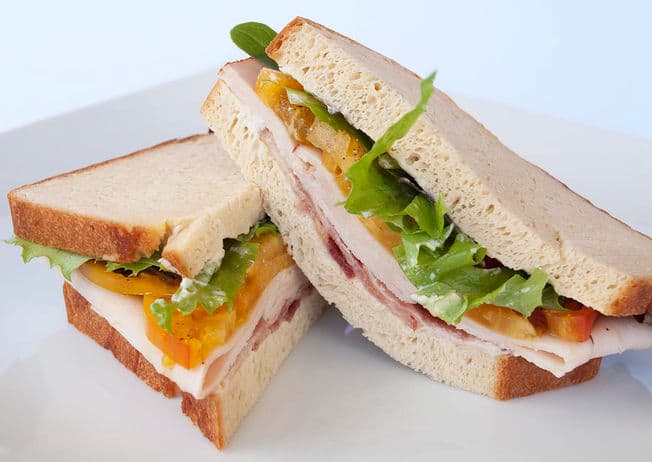 Sliced Turkey Sandwiches