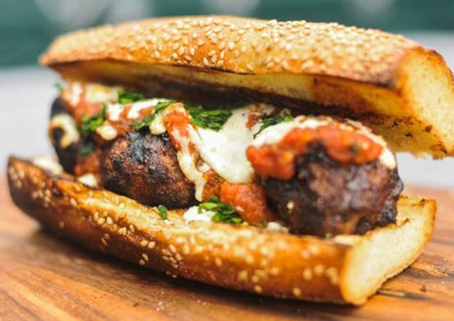 Meatball Parmiagana Sandwich
