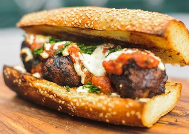Meatball Parmiagana Sandwich