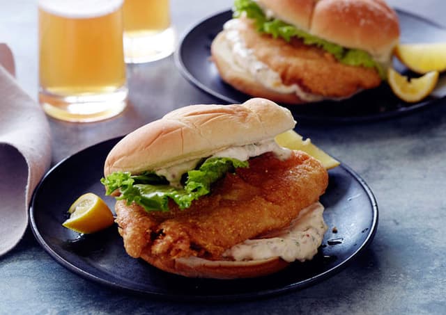 Fried Flounder Sandwich