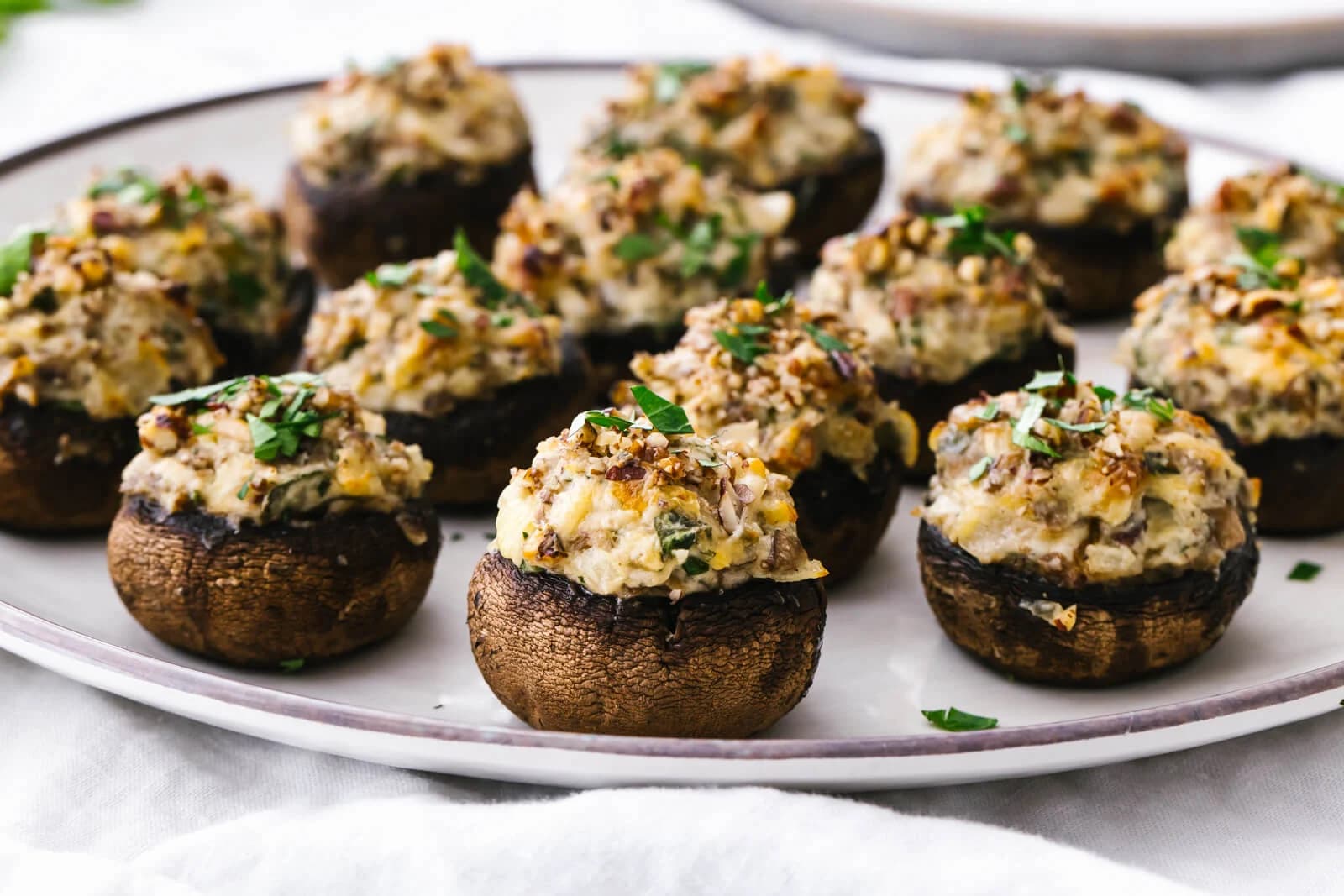 Broiled Stuffed Mushrooms