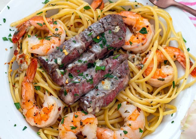 Steak & Shrimp Scampi