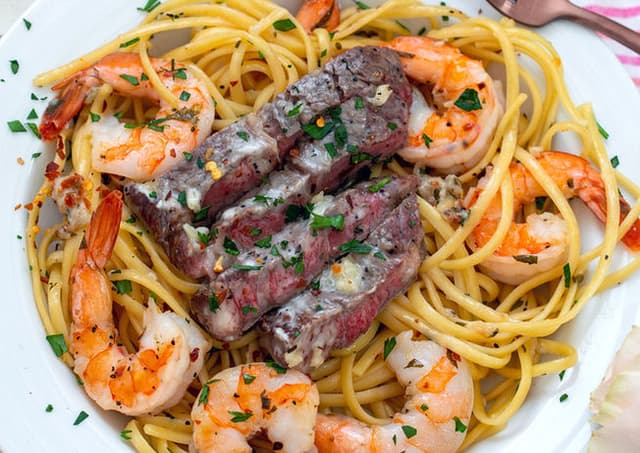 Steak & Shrimp Scampi
