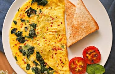 Spinach Omelette